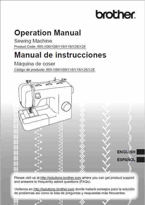 Máquina de Coser Manual Brother BM2800 27 Puntadas
